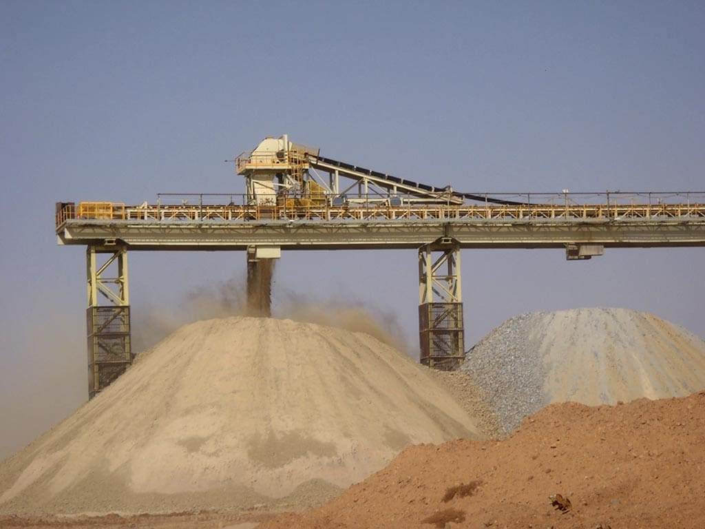 dust machines for active stockpiles