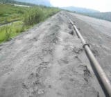 EBS Treated Mine Tailings after 3 months alternative dust control for mine tailings