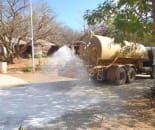 EBS Surface Seal Application Water tanker spraying