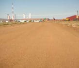 Mine Haul Road Stabilized and Sealed with EBS Haul Road Dust Containment