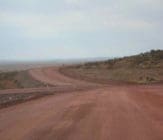 Mine Haul Road construction with EBS Soil Stabilizer Wearing Course Improvement