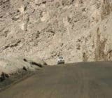 Durasolution Treated Open Pit Mine Haul Road Open Pit Mine Haul Road Dust Prevention