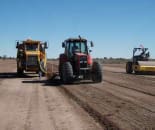 Mixing and Application of EBS Gravel Airstrip Construction