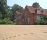 Parking Area Surface Sealed with EBS parking area stabilization