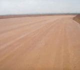 Properly prepared wearing course surface of a haul road diversion Properly prepared wearing course surface of a haul road diversion